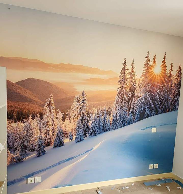 Pose papier peint La Bourboule