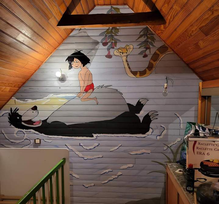 Peinture chambre d'enfant La Bourboule